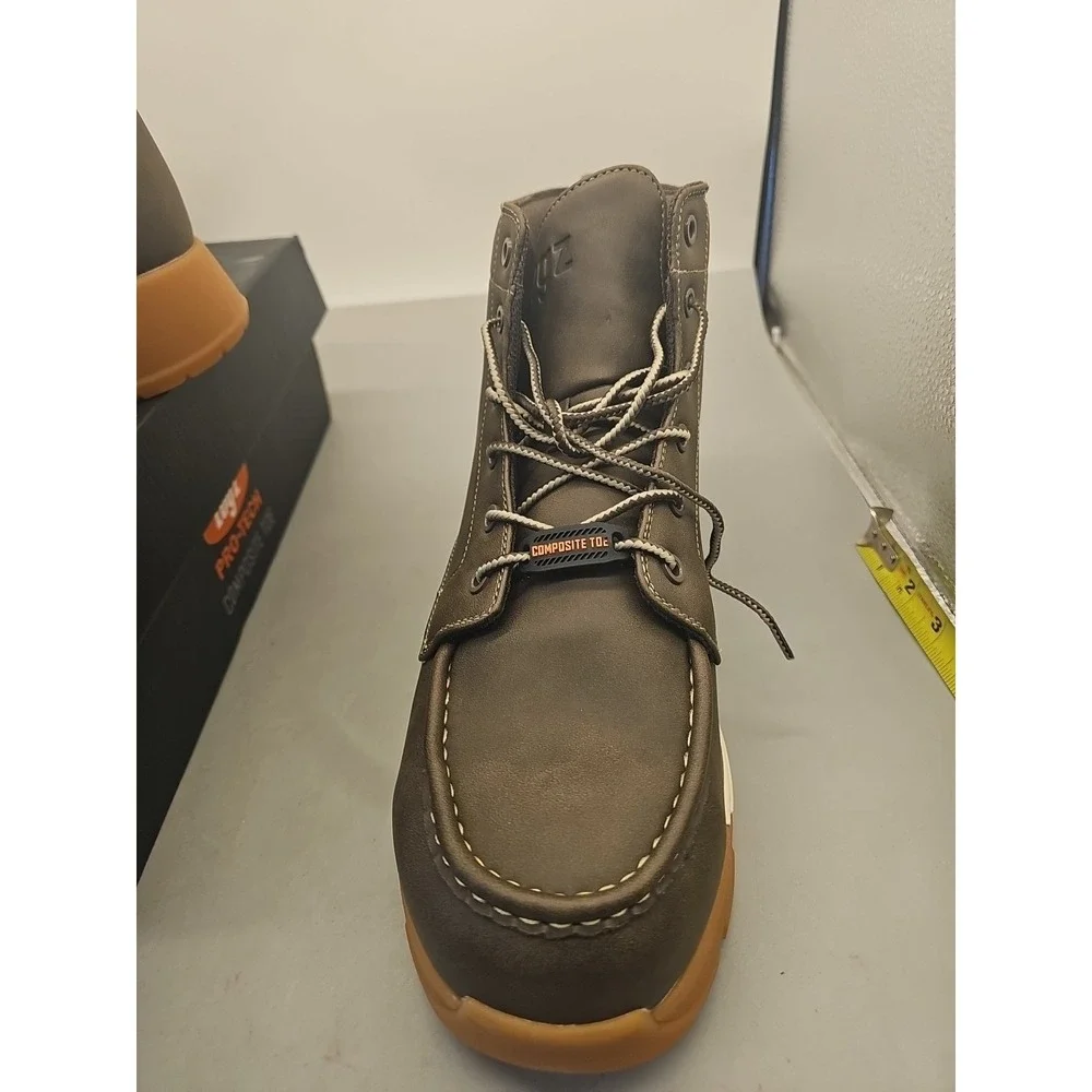 Lugz Yard Lx Slip Resistant Composite Toe Work  Mens Brown  MYARLXCTD-2186 13D‎
